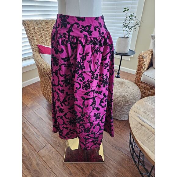 Scott McClintock Damask Skirt Women’s Size 6 Vintage Party Whimgy Goth - Picture 1 of 12